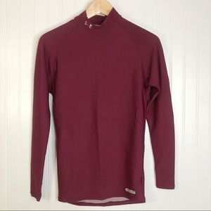 maroon under armour long sleeve